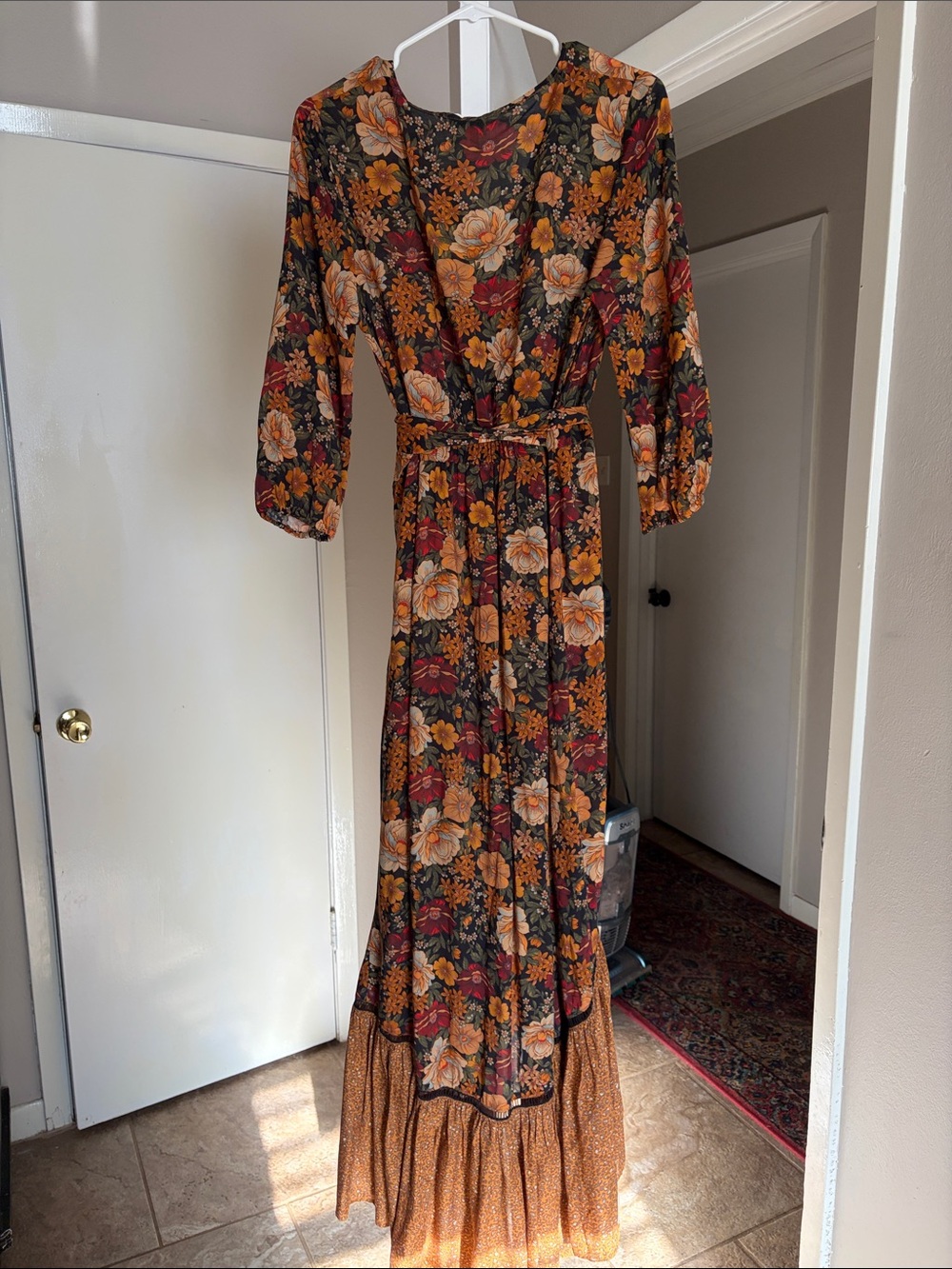 FARM Rio Wrap Maxi Dress in Autumn Floral - Picture 4 of 5